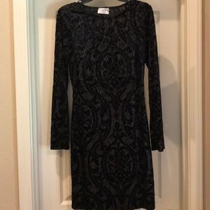 Women’s Size Large Black Long Sleeve Dress